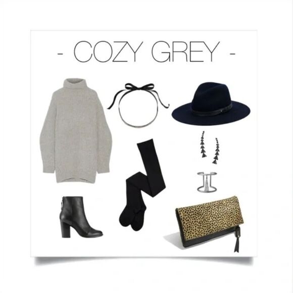 NEW ~ RARE stella & dot ~ black triangle ear climber ~ hematite pave - Picture 8 of 9